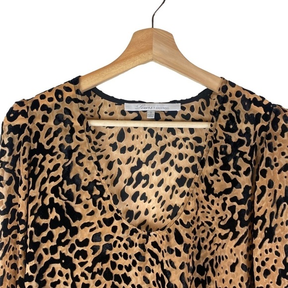 Lovers + Friends Daydream Leopard Print Top Size Small - Picture 4 of 7